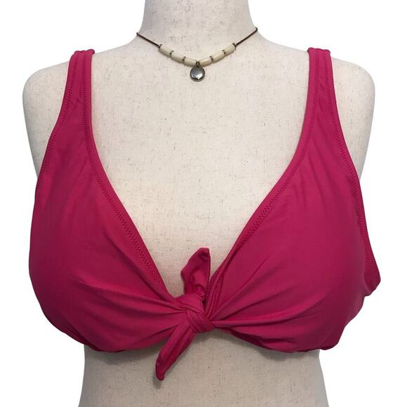 J. Crew NWT Pink Swim Front Knot Top Women Various - Picture 1 of 10